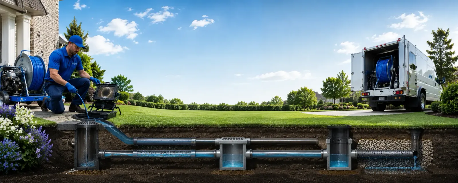 Outdoor drain cleaning information for East Liberty, OH
